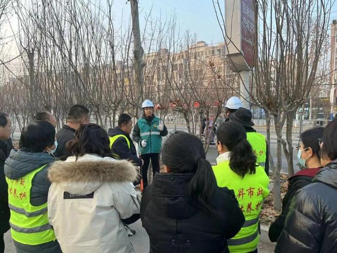 聊城市园林中心对阳谷县综合行政执法局开展苗木修剪技术指导培训(图1)
